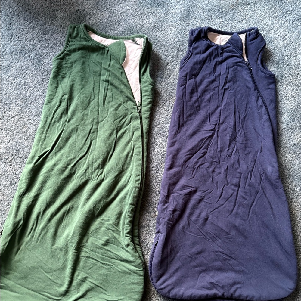 Kyte BABY Green and Navy Sleep Sacks